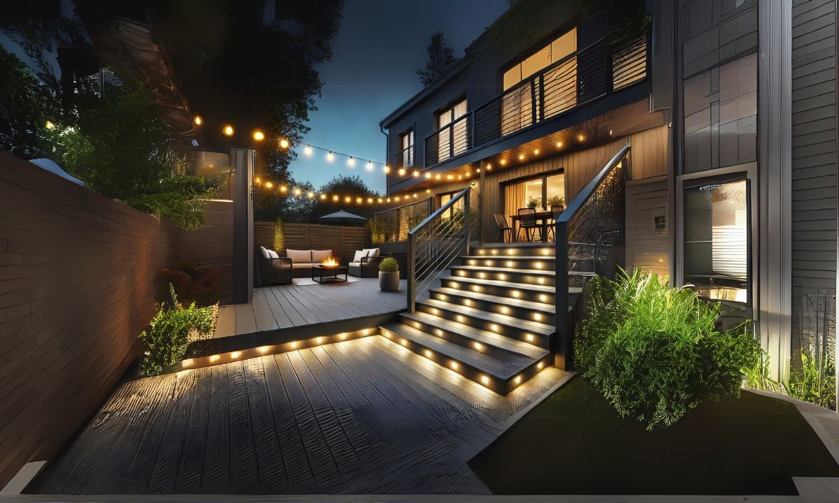 Deck with Lighting Features